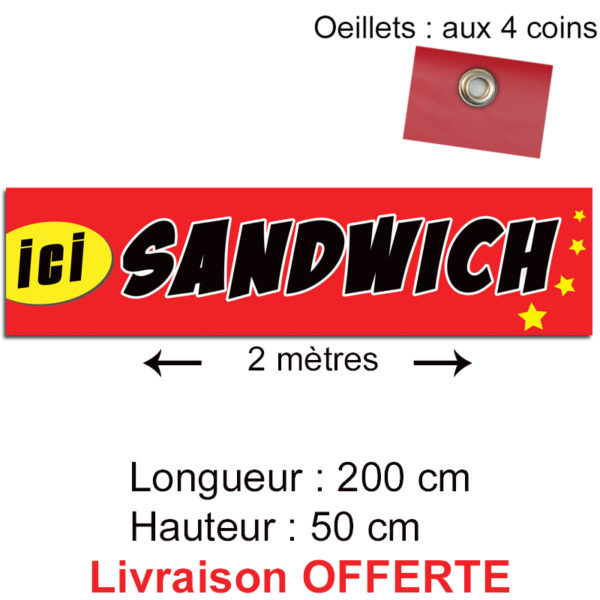 banderole sandwich