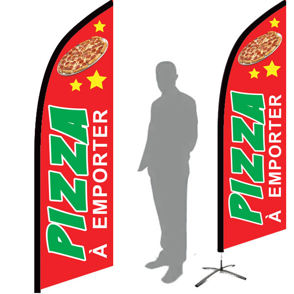 drapeau pizza à emporter