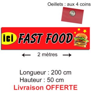 banderole fast food