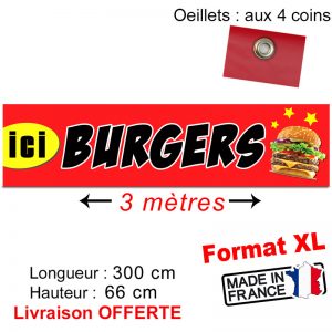 banderole hamburger burgers