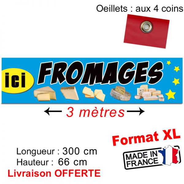 banderole fromagerie fromage
