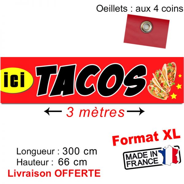 banderole imprimer tacos