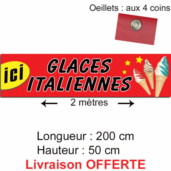 banderole glaces italiennes