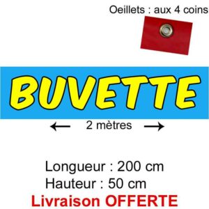 banderole pas cher buvette
