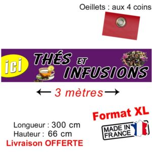 banderole thé infusion